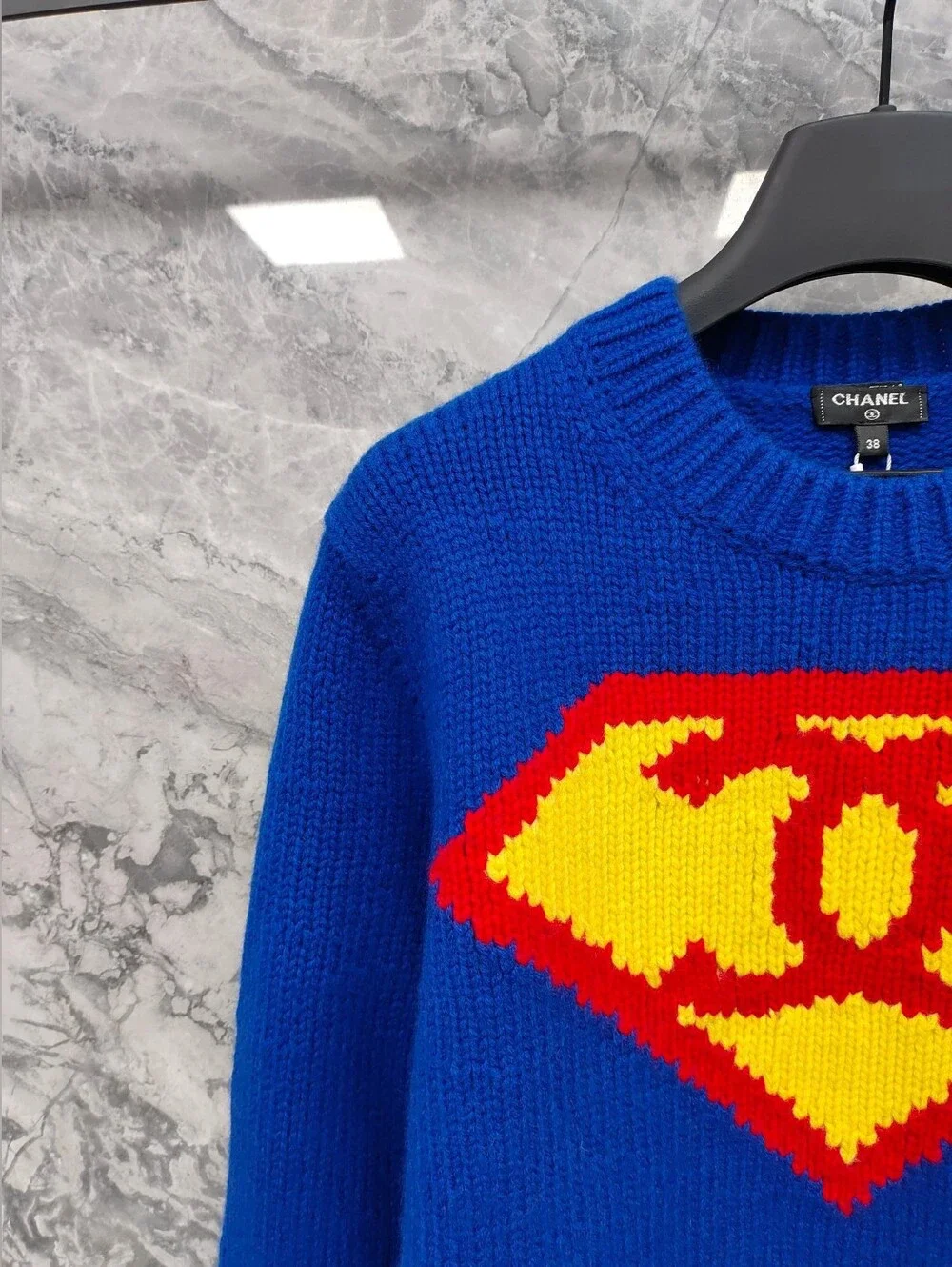 CHANEL blue knit
